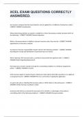XCEL EXAM QUESTIONS CORRECTLY ANSWERED&period;