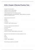 XCEL Chapter 2 Review Practice Test&period;