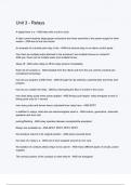 Unit 3 - Relays Questions with 100&percnt; Actual correct answers &vert; verified &vert; latest update &vert; Graded A&plus; &vert; Already Passed &vert; Complete Solution 2024 - 2025