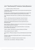 Unit 7 Test Review&colon;ACP American History Bowersox Questions with 100&percnt; Actual correct answers &vert; verified &vert; latest update &vert; Graded A&plus; &vert; Already Passed &vert; Complete Solution 2024 - 2025