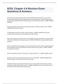XCEL Chapter 4 A Revision Exam Questions & Answers&period;