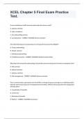 XCEL Chapter 5 Final Exam Practice Test&period;