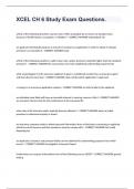 XCEL CH 6 Study Exam Questions&period;