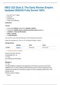 HIEU 322 Quiz 5&semi; The Early Roman Empire Updated 2024&sol;25 Fully Soved 100&percnt;