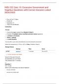 HIEU 322  Bundled Quizzes 1-11 Latest update 2024&sol;2025&semi;Everything you need to pass in HIEU 322 is here&excl;&excl;