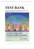 Test Bank - for Community and Public Health Nursing Tenth Edition by by Cherie Rector&comma; All Chapters &vert; Complete Guide A&plus;