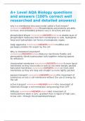 A&plus; Level AQA Biology