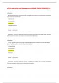 ATI Leadership and Management FINAL EXAM GRADED A&plus;