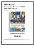 TEST BANK FOR Measurement and Evaluation in Physical Education and Exercise Science&comma; 8th Edition&comma; Skip M&period; Williams&comma; Alan C&period; Lacy &lpar;CHAPTERS 1-12&rpar;