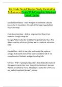 8th Grade Social Studies Study Guide &lpar;GA Milestones&rpar; Exam With Complete Solutions Latest Update