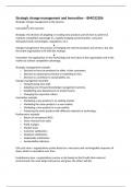 Samenvatting Strategic Change Management and Innovation -  BMO32306 &lpar;BMO323o6&rpar;