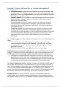 Samenvatting The Theory and Practice of Change Management -  BMO32306 (BMO32306)