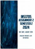 INS3705 Assignment 2 Semester 2 2024 &vert; Due August 2024
