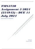 TMS3720 Assignment 3 2024 &lpar;234942&rpar; - DUE 11 July 2024
