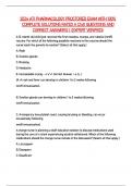 2024 ATI PHARMACOLOGY PROCTORED EXAM WITH 100&percnt;  COMPLETE SOLUTIONS RATED A &lpar;240 QUESTIONS AND  CORRECT ANSWERS&rpar; &vert; &lpar;EXPERT VERIFIED&rpar;