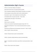 Administration Sgt-s Course Questions and answers