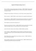Applied Pathophysiology Exam 1