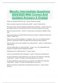 Mendix Intermediate Questions 2024&sol;2025 With Correct And Updated Answers A Graded