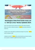 Washington State Real Estate exam  Bulk&period; 