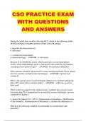 CSO CURRENT BUNDLED EXAMS WITH QUESTIONS AND VERIFIED ANSWERS 2024&sol;2025