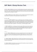 SAT Math 2 Study Review Test&period;
