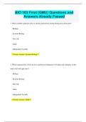 BIO 103 Final &lpar;GMU&rpar; Questions and  Answers Already Passed