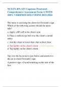 NCLEX-RN&colon;ATI Capstone Proctored Comprehensive Assessment Form A WITH 100&percnt; VERIFIED SOLUTIONS 2023-2024 