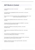 SAT Words in Context Assessment Test Questions And Actual Answers&period;