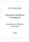 &lpar;WGU D517&rpar; MHA 6410 Population Healthcare Coordination Comprehensive OA 2024