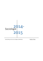 Sociologie - 1ste jaar journalistiek - Nadia Dala