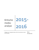 Kritische media-analyse - 2de jaar journalistiek - Marc Henderickx