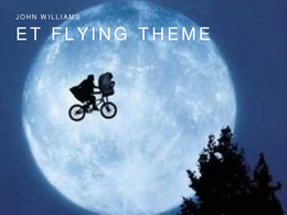 John Williams ET: Flying Theme Note Cards
