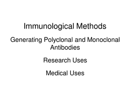 Immunological Techniques