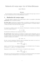 Ley de Stefan-Boltzmann (demostración)