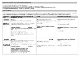 CELTA Written Assignment 2 -  Language related tasks ANSWERS