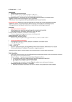 Immunologie samenvatting college 1/2 (Intro & Aangeboren immuniteit) & uitwerking werkcollege 1/2