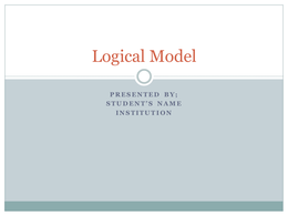 	Logical Model