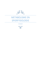 metabolisme en spierfysiologie