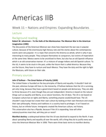 Summary The Americas IIA+IIB