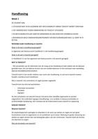 webcollege 1 t&sol;m 5 &plus; samenvatting handhaving SJD HvA