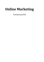 Online Marketing samenvatting hoofdstuk 1 t/m 5 + extra toelichting PowerPoints