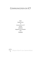 Communiceren en ICT verslag