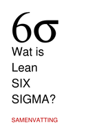 Wat is Lean Six Sigma