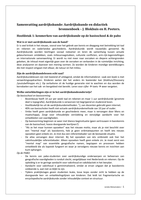 Samenvatting aardrijkskunde - Aardrijkskunde en didactiek bronnenboek H1 t/m H6, H7.4-7.5 en H8.1