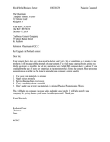 Block style business letter