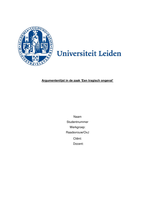 Argumentenlijst Moot Court Universiteit Leiden Strafrecht