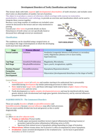 Development Disorders of Teeth, Classification & Aetiology.