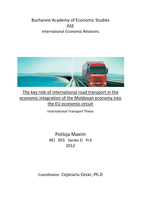 International Transport Bachelor's Thesis Moldova Case Study