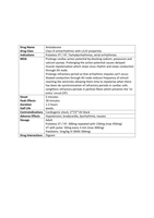 Paramedic Pharmacology Portfolio