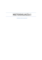 Metodología I: Prehistoria 